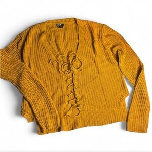 Love Mustard Cardigan Sweater